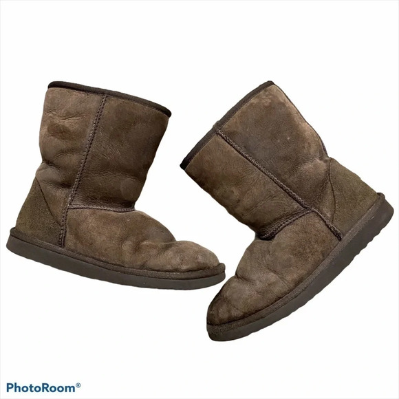 Ugg Australia Classic 5825 Boots Genuine Sheepskin Leather Upper Brown W7 - Picture 11 of 12